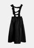 Black Ruffle-Detailing Full Skirt