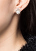 Pearl Heart Stud Earring