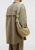 Dusty Sage Medium Croissant Leather Shoulder Bag