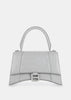 Grey Hourglass Small Top Handle Bag