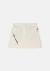 White Dobby Karze Soft Tumbler Stretch Skirt