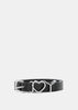 Black Y Heart Belt