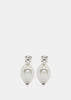Classic Pearl Crystal Stud Earrings
