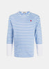 Blue & White Striped Long Sleeves