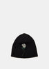 Black Rose Embroidered Beanie