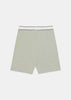 Sage Serif Logo Biker Shorts