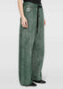 Green Wide-Leg Denim