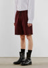 Wine Drawstring Shorts