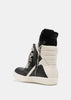 Black/Milk Jumbolaced Geobasket Sneakers