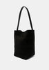 Black Suede Medium N/S Park Tote