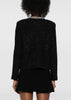 Black Sequin Knit Cardigan