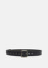 Black Classic Leather Belt