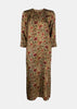Tan Agina Floral-Print Midi Dress