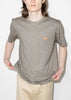 Grey Chillax Fox Patch T-Shirt