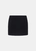 Black Checked Tweed Boucle Mini Skirt