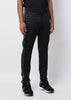 Black Deformed Staggered Jacquard Trousers