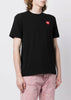 Black & Pixelated Red Heart Patch T-Shirt