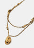 Gold Estampe Necklace