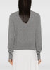 Grey Cropped Turtleneck Top