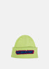 Lime Logo Embroidery Washed Knit Beanie