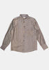 Grey Long Sleeve Silk Shirt