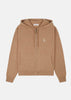 Camel White SRC Cashmere Zip Hoodie