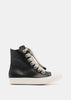 Black/Pearl Jumbolaced High Top Sneakers