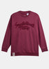 Maroon Lettering-Appliqué Sweatshirt