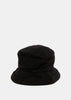 Black Turn-Up Bucket Hat