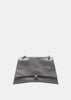 Grey Medium Crush Chain Bag