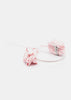 Pink Roses Moire Headband