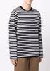 Black Striped Tricolor Fox Patch Long Sleeves