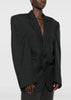 Anthracite Cut Away Boxy Jacket