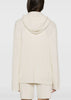 Cream White Zipped Cable-Knit Cardigan
