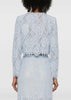 Blue Lace Embellished Top