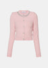 Pink Crystal Embellished Cardigan