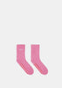 Pink Stay For The Night Fuzzy Floor Socks