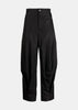 Black Pleated Baggy Trousers