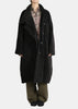 Black Velvet Duvet Coat