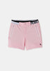 Pink Herringbone Shorts