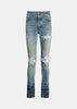 Blue MX1 Distressed Skinny Jeans