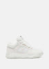 White MA-1 Leather-Trim Mesh Sneakers