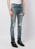 Blue MX1 Distressed Skinny Jeans