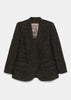 Black Shawel Collar Short Robe Jacket