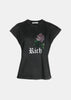 Black "Let's Kiss" Sleeveless T-Shirt