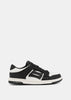 Shimmering Black/White Skel Top Low Sneakers