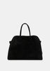 Suede Black Soft Margaux 17 Tote Bag