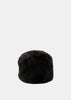 Bark Shearling Pillbox Hat