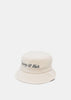 Cream Velour Bucket Hat