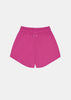 Pink Zip-up Jersey Casual Shorts